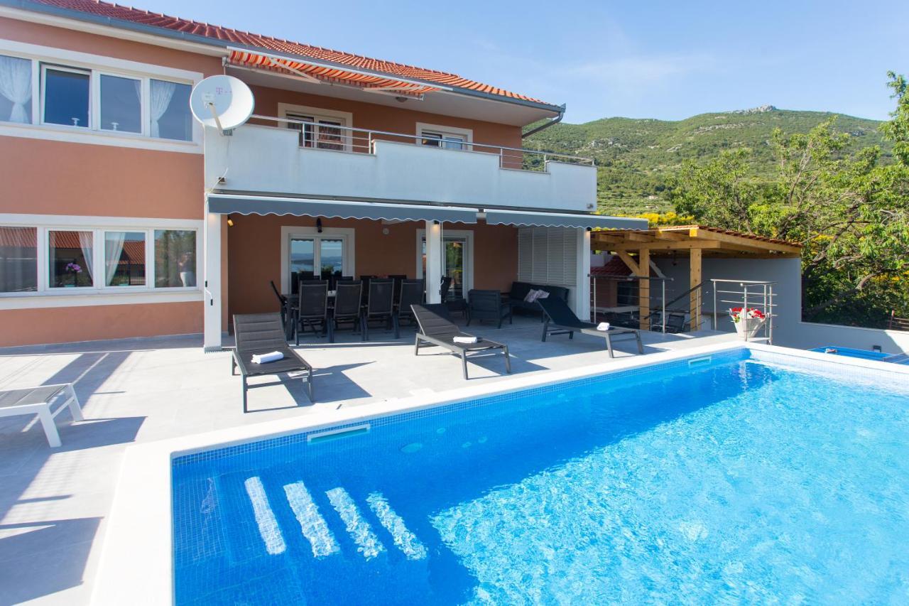 Modern Apartment With Large Pool&Sea View Kastela Luaran gambar